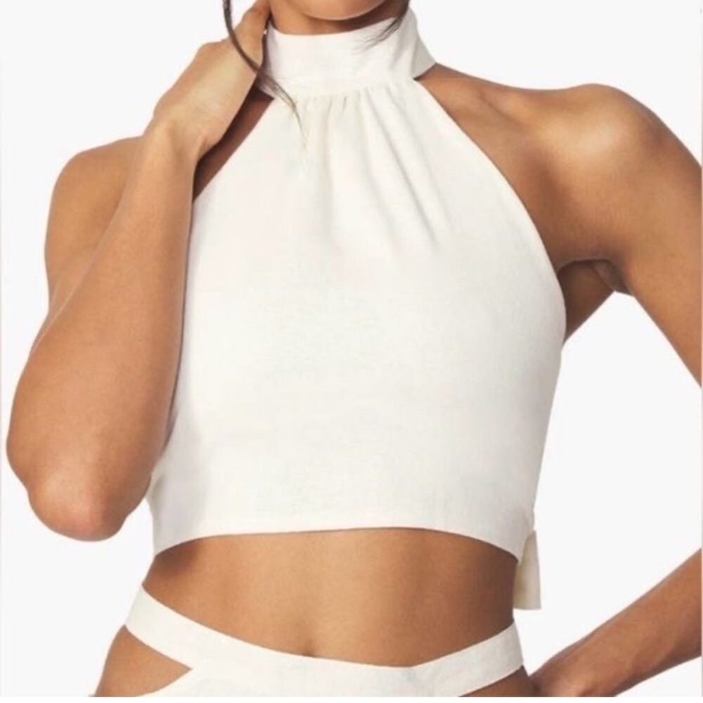 WeWoreWhat White Halter Tank Top